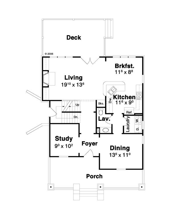 First Floor image of GATSBY House Plan